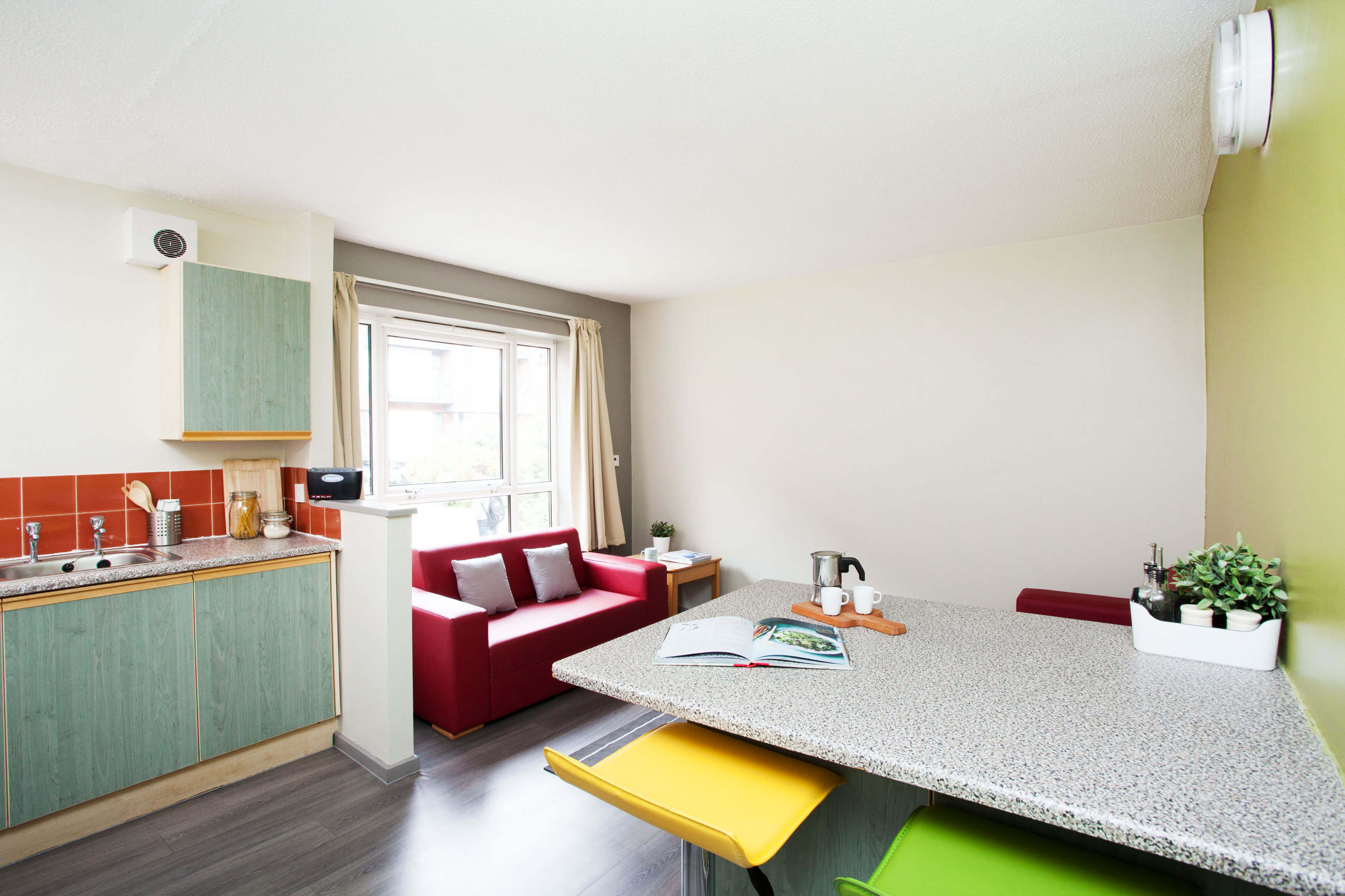 Shared kitchen area at Cambridge Court