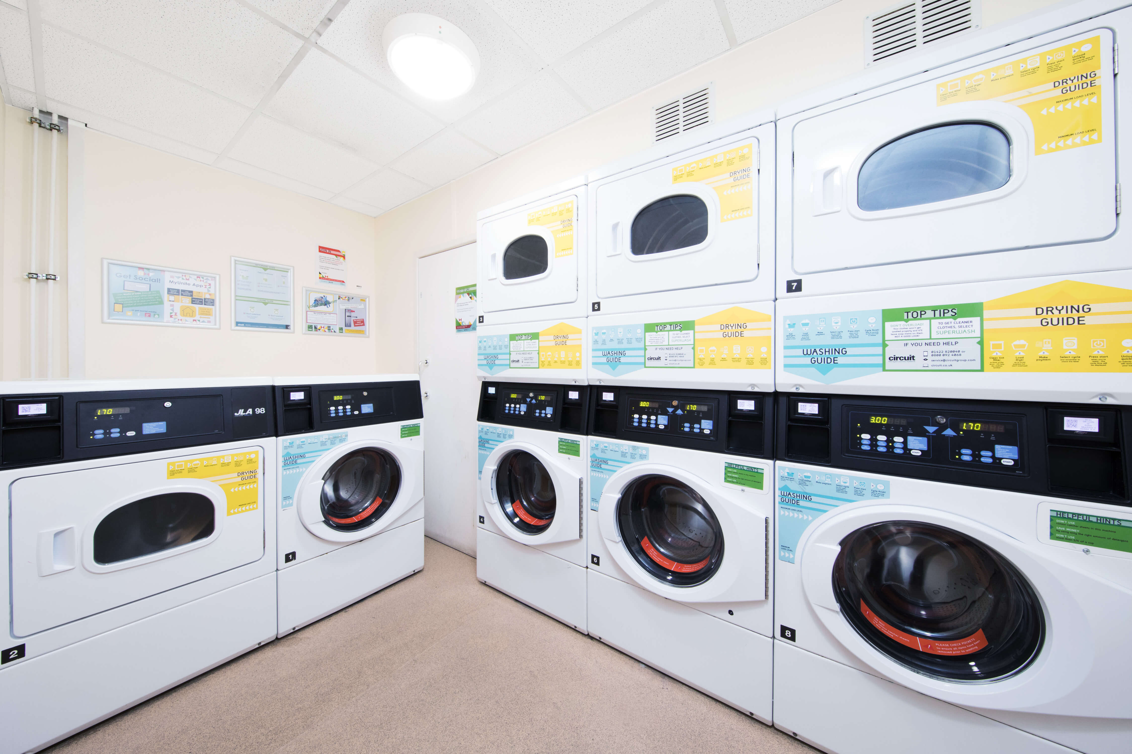 Laundry room at Beaumont Court