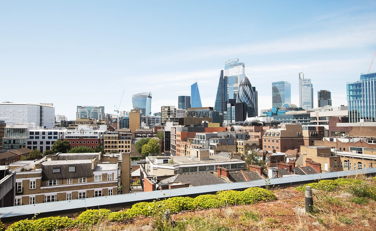 View of London from Drapery Place