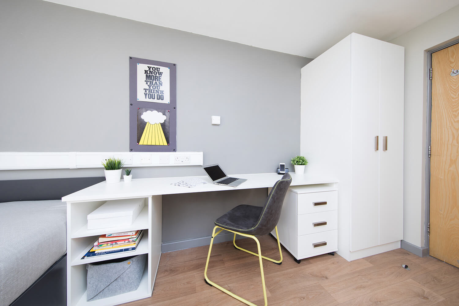 Student accommodation London study space in a wheelchair accessible studio at East Central House