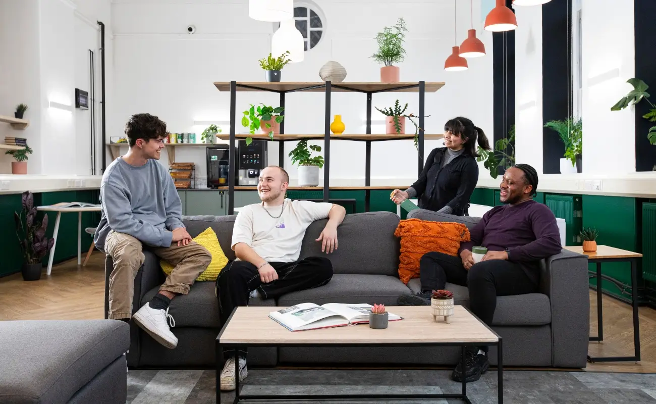 Students in the common room