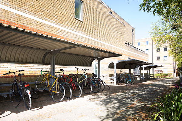 Bike storage area at Ewen Henderson Court