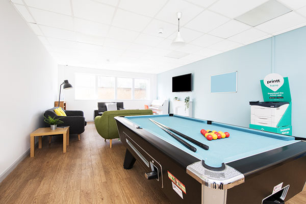 Common room at Ewen Henderson Court