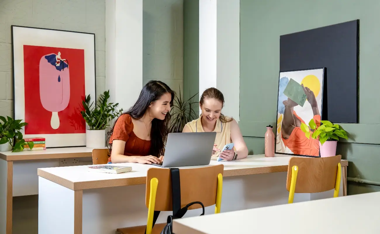 Students in the study area