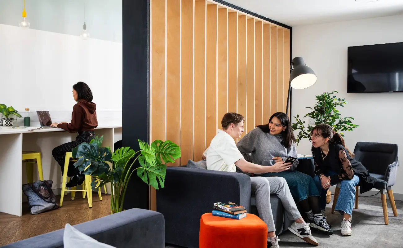 Students in the study area