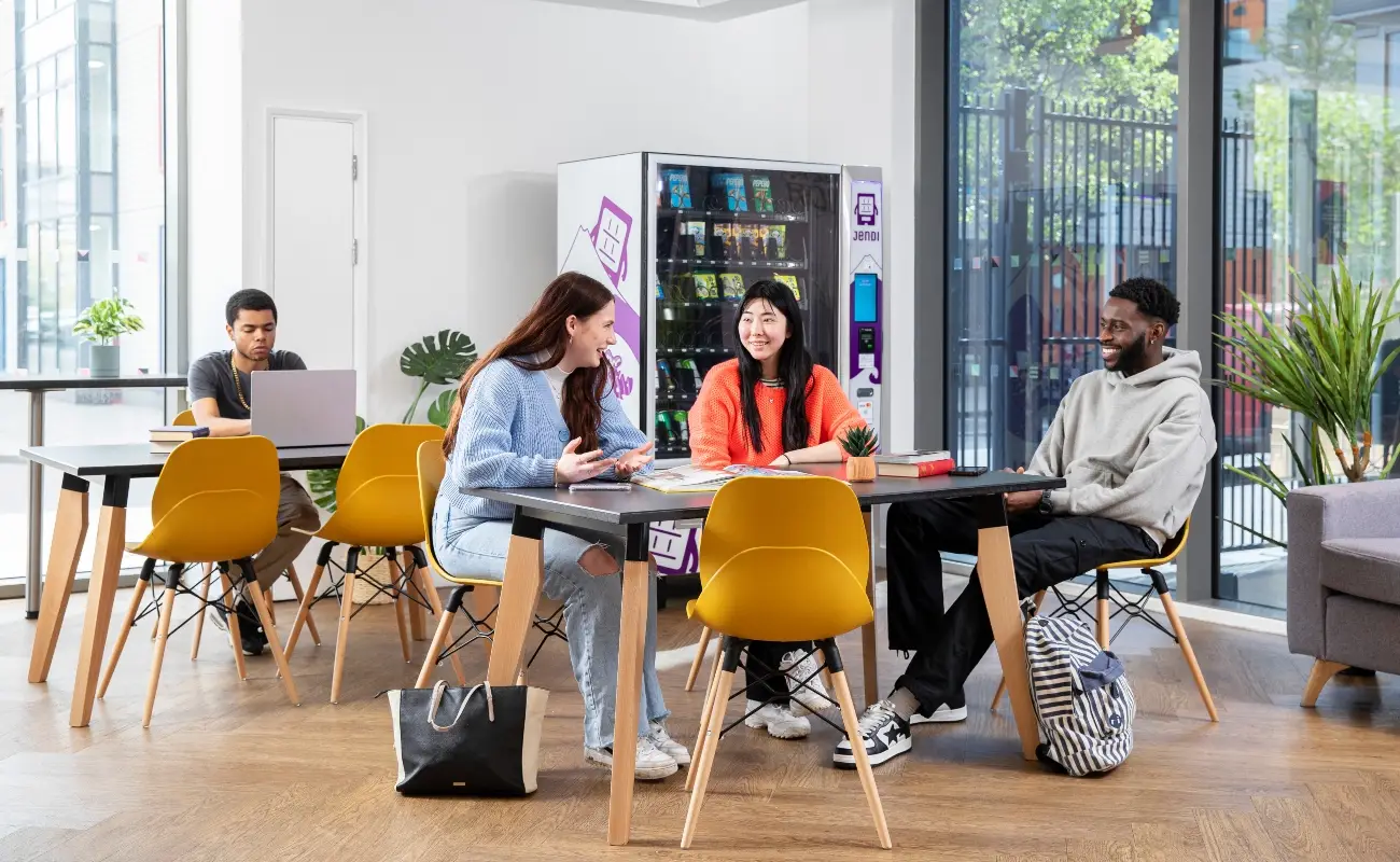 Students in the study area