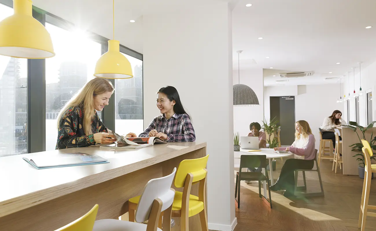 Students in the study room