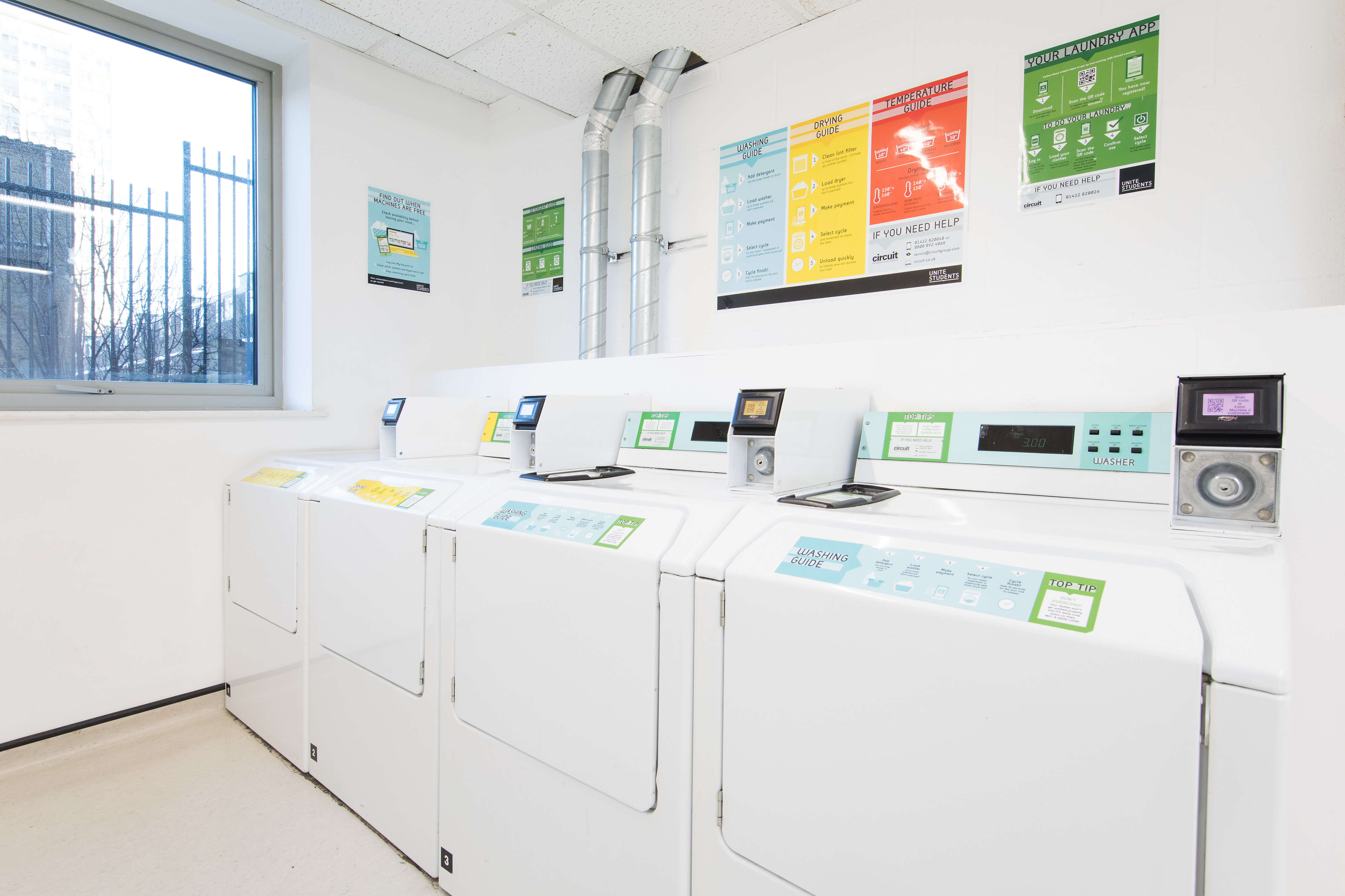 Laundry room at Quantum Court