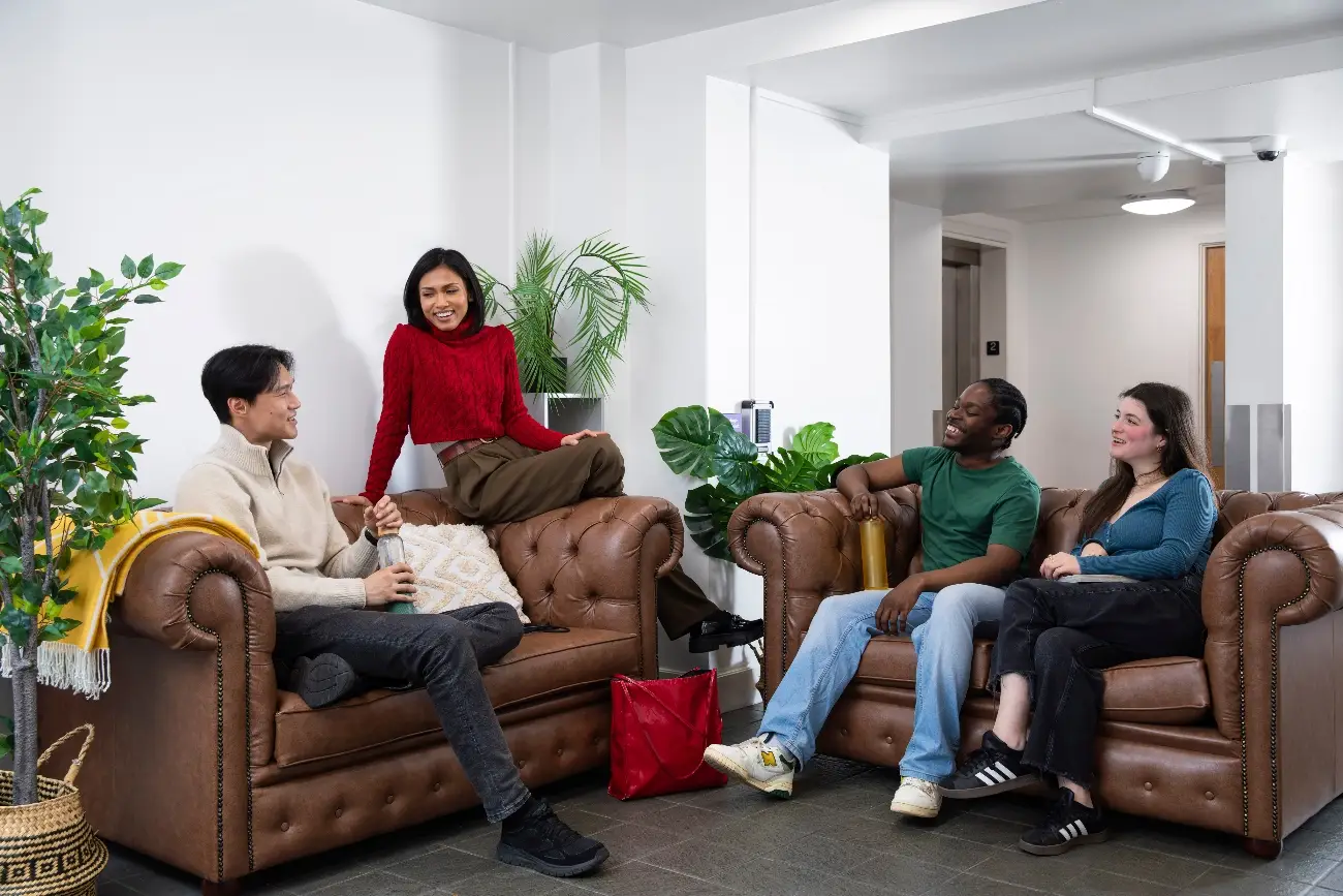 Students in the common room