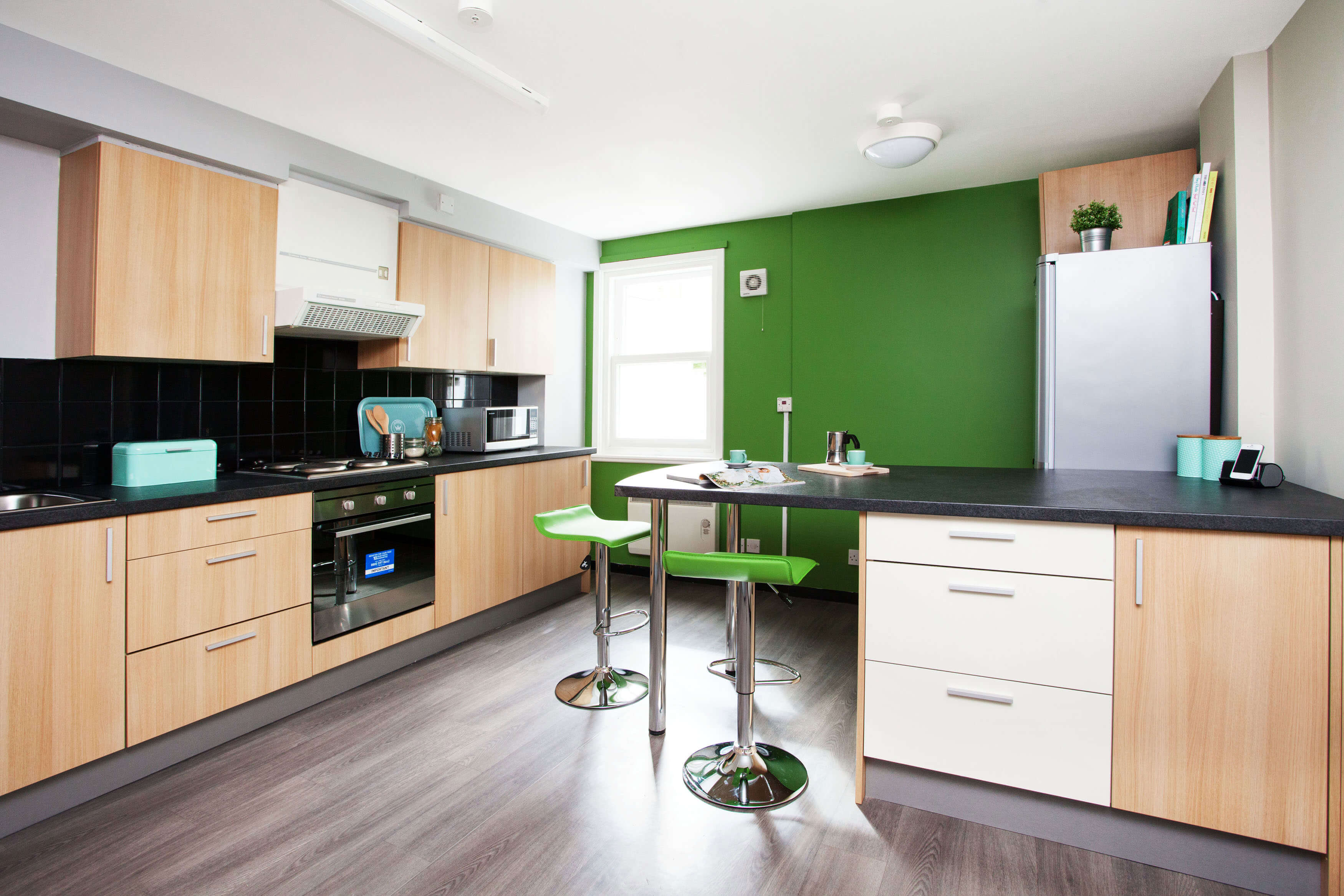 Shared kitchen area at Sherren House