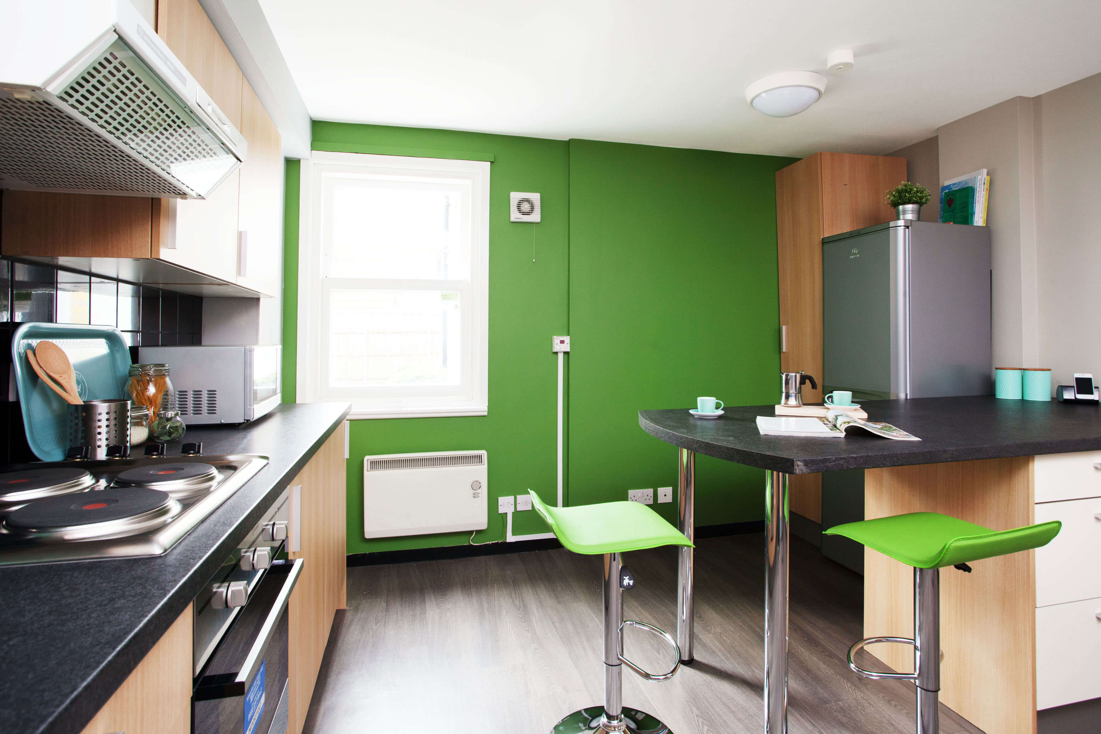 Shared kitchen area at Sherren House