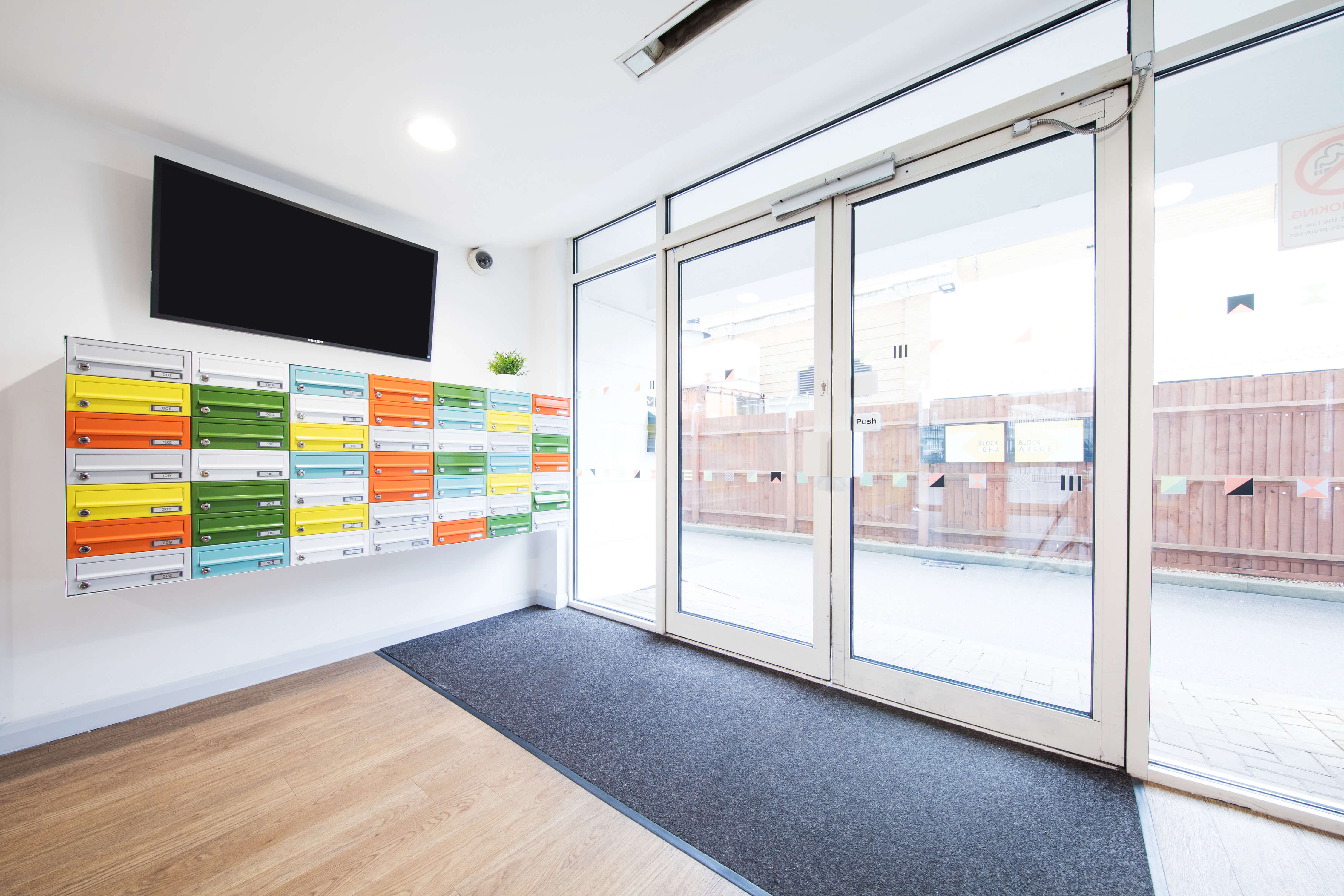 Reception area at Sherren House