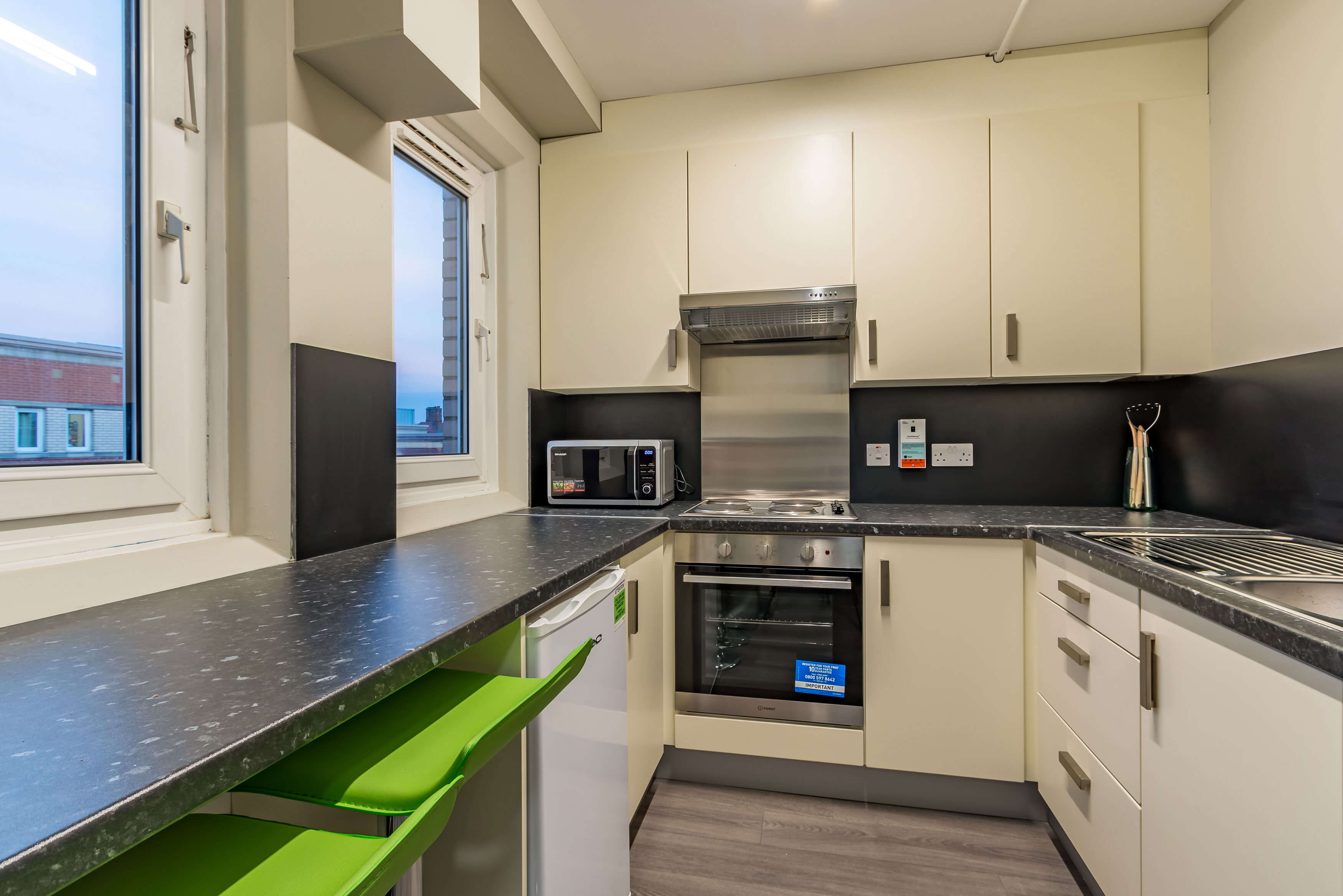 Shared kitchen area at Sidney Webb House