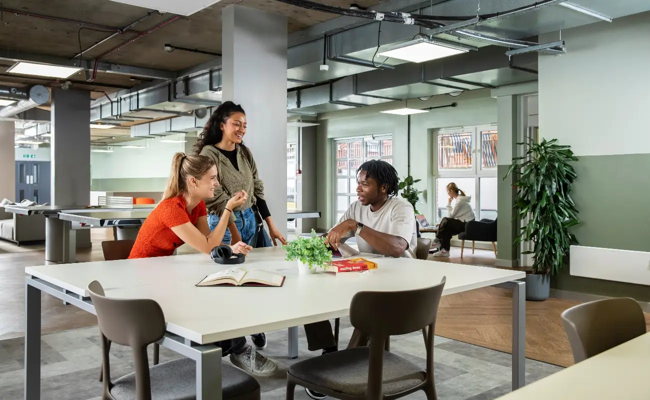 Students in the study area
