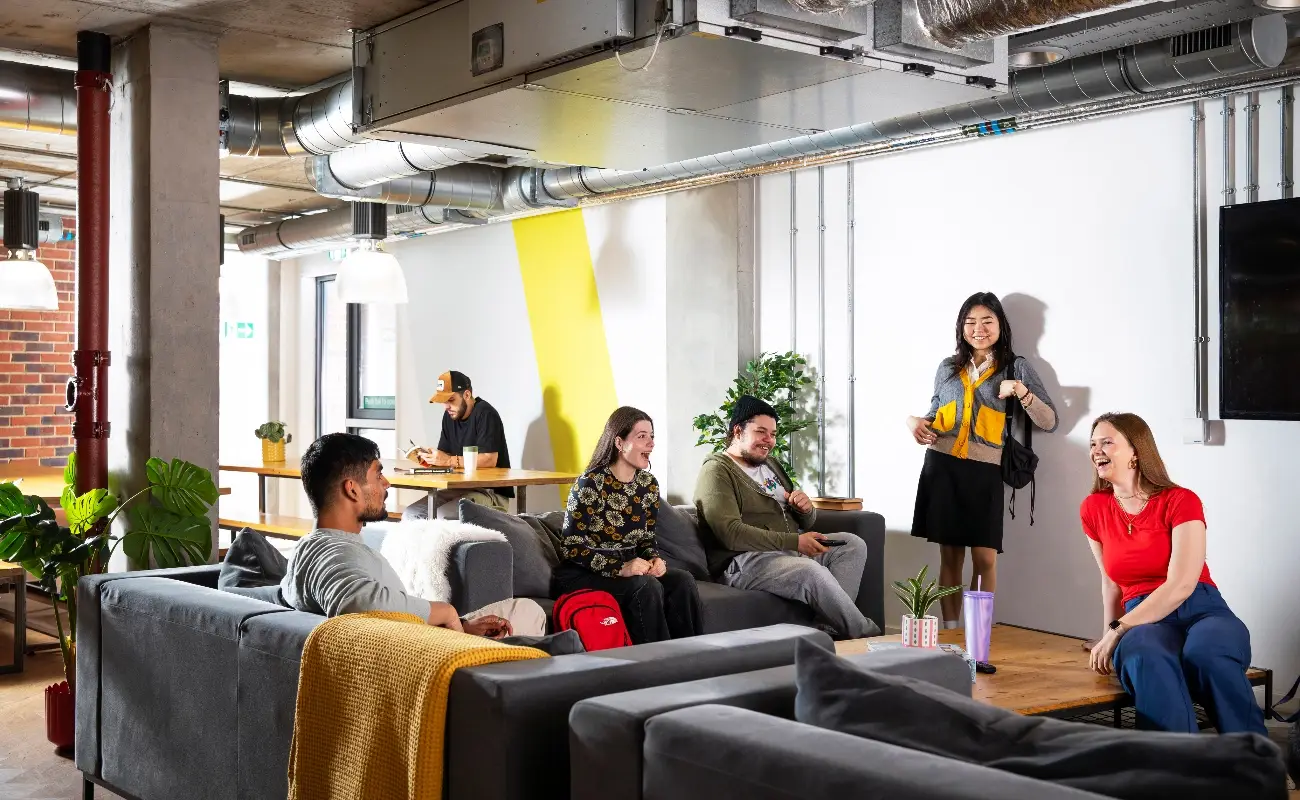 Students in the common room