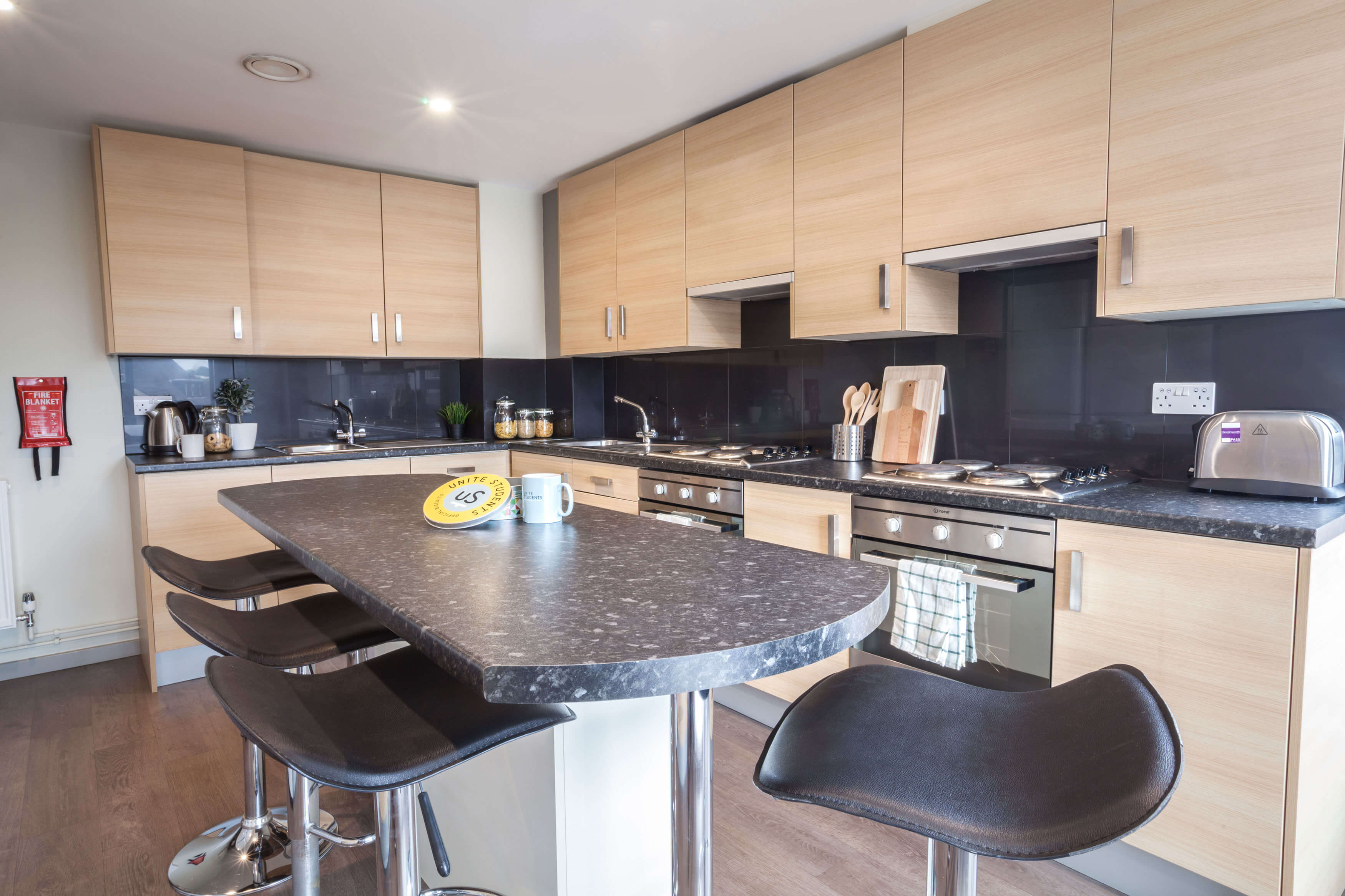 Shared kitchen area at St Pancras Way