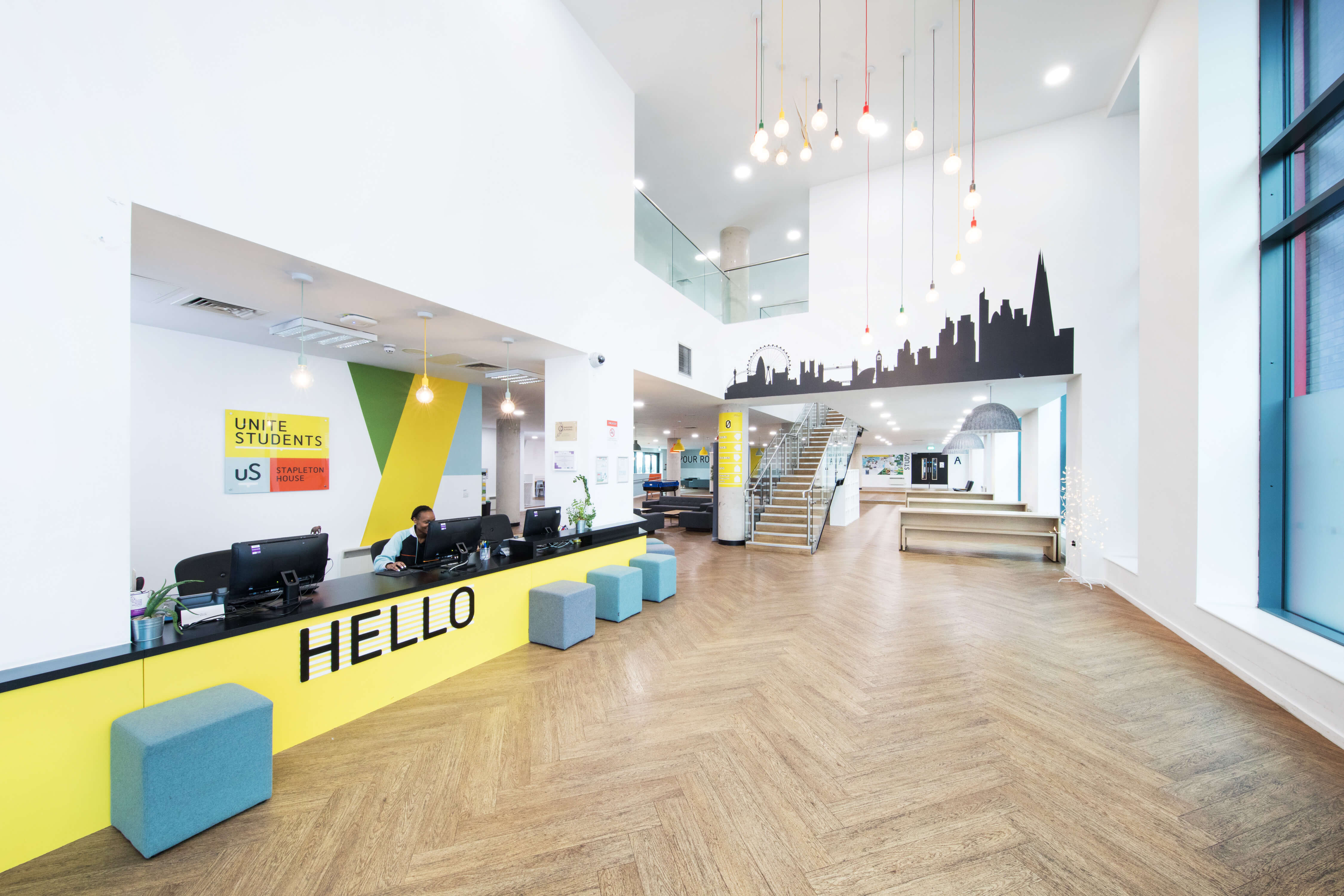 Reception area at Stapleton House