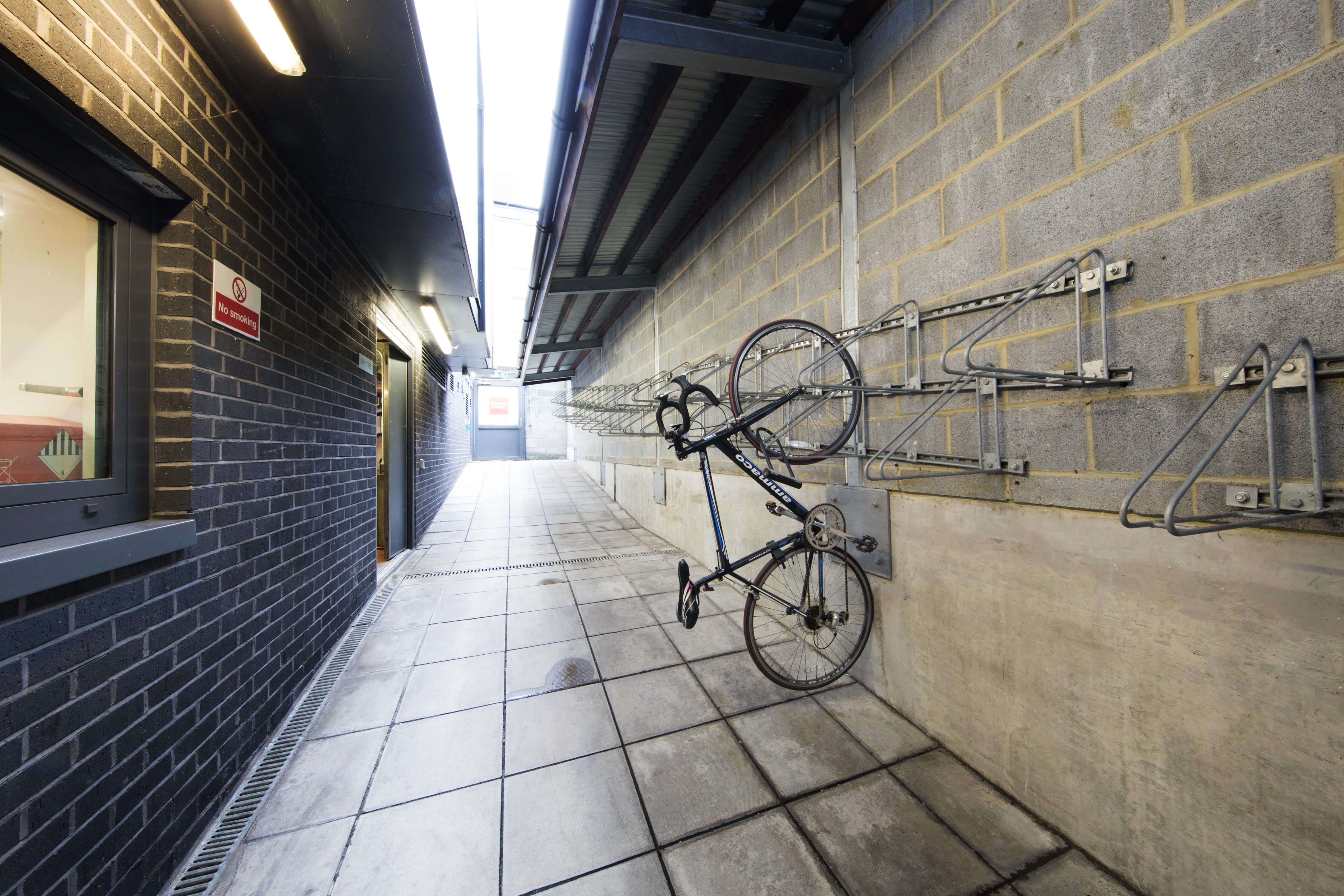 Bike storage area at Student Living Heights