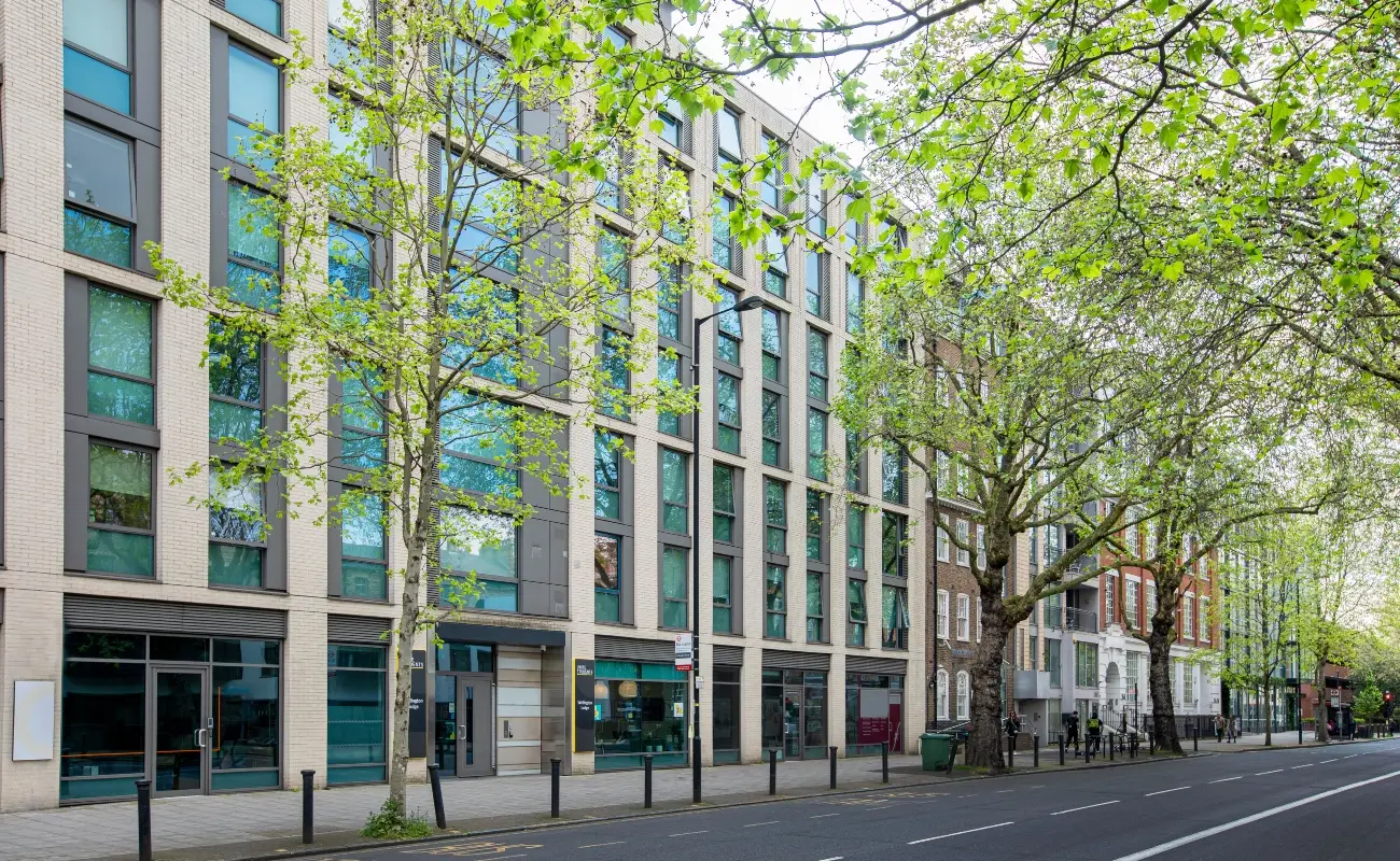 Exterior of the Wellington Lodge building