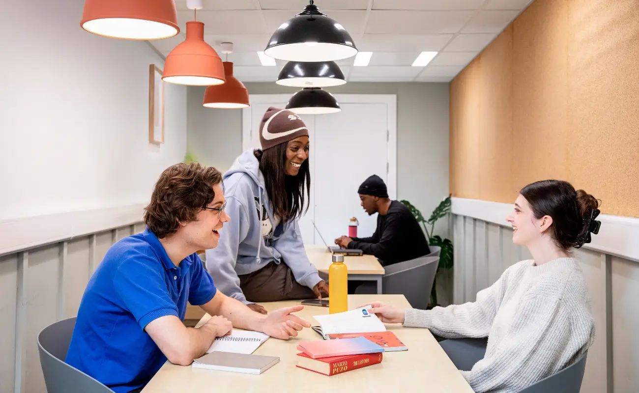 Students in the study area