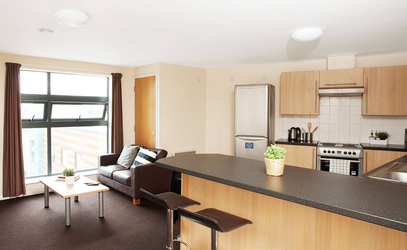 Shared kitchen area at Waterways