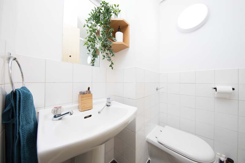 Bathroom in a Classic En-suite room at Rosamond House in Manchester, Unite Students accommodation