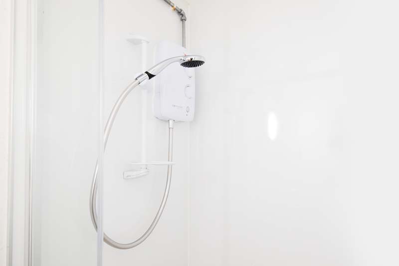 Shower in a Classic En-suite room at Rosamond House in Manchester, Unite Students accommodation