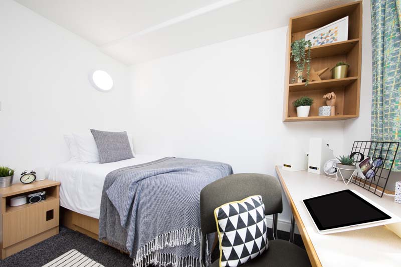 Classic En-suite room at Rosamond House in Manchester, Unite Students accommodation