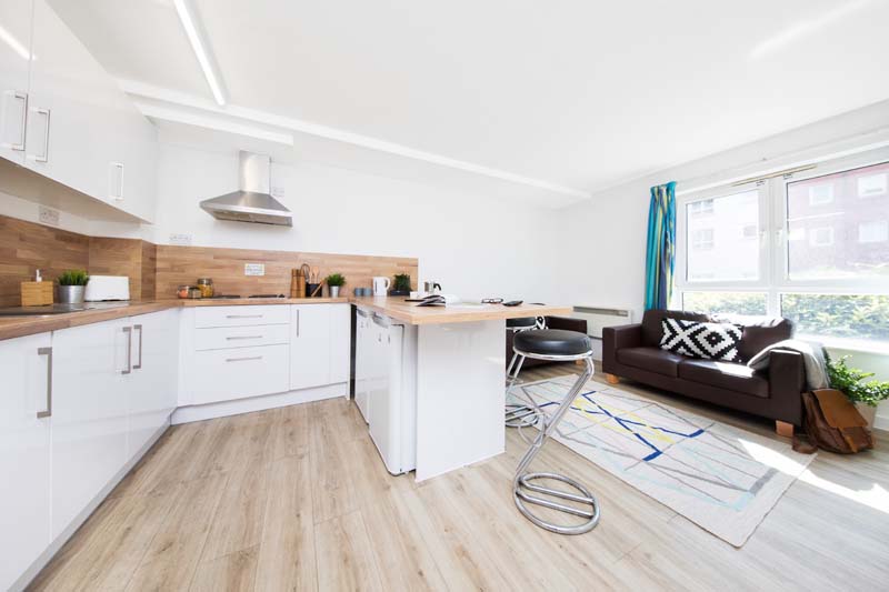 Shared kitchen area at Rosamond House