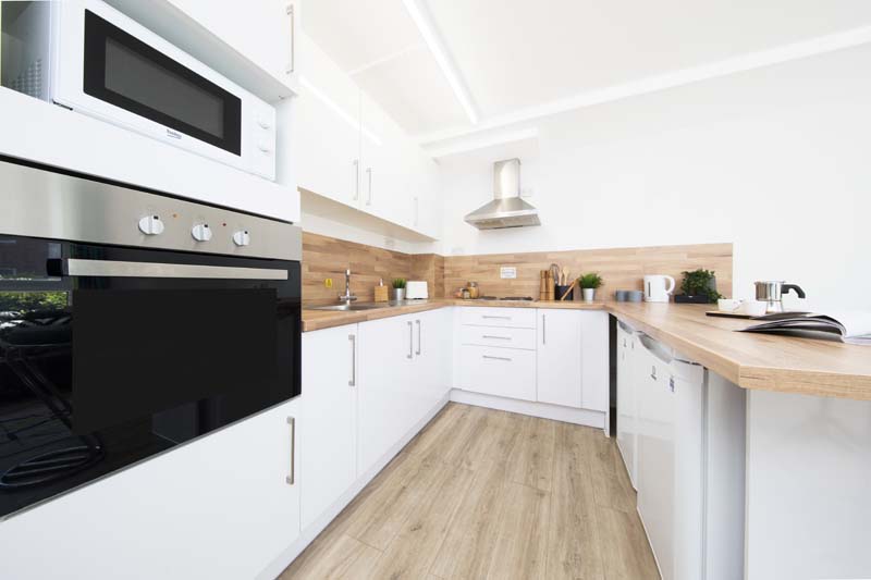 Shared kitchen area at Rosamond House