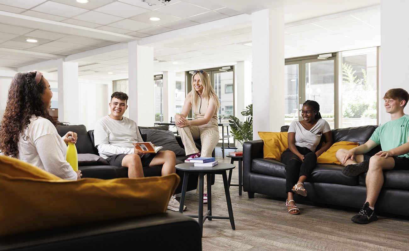 Students in the common room