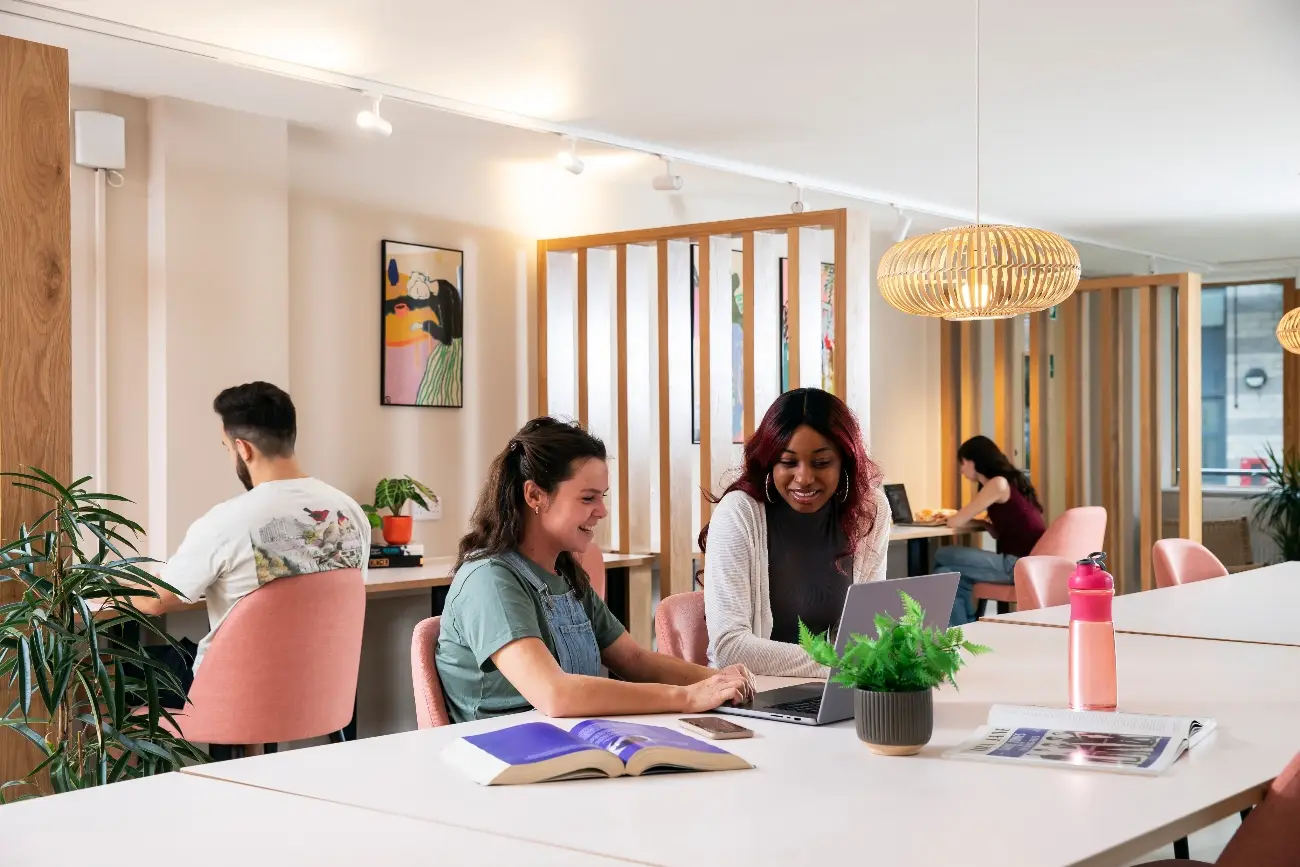 Students in the study area