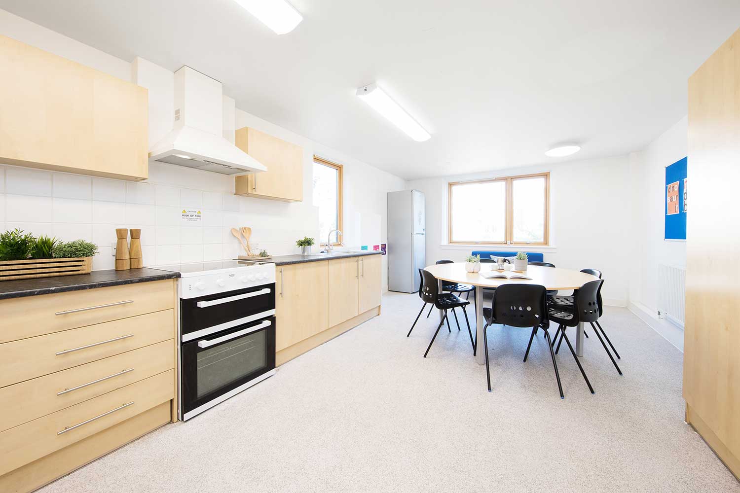 Shared kitchen at Pier Quays