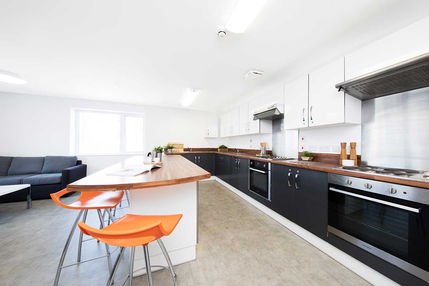 Shared kitchen at Pier Quays