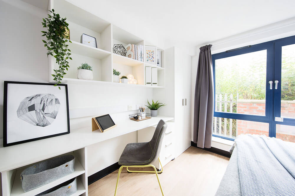 Study space in a Classic Studio room