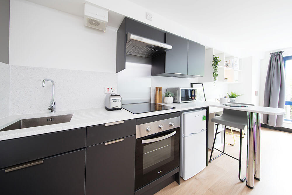 Kitchen in a Classic Studio room