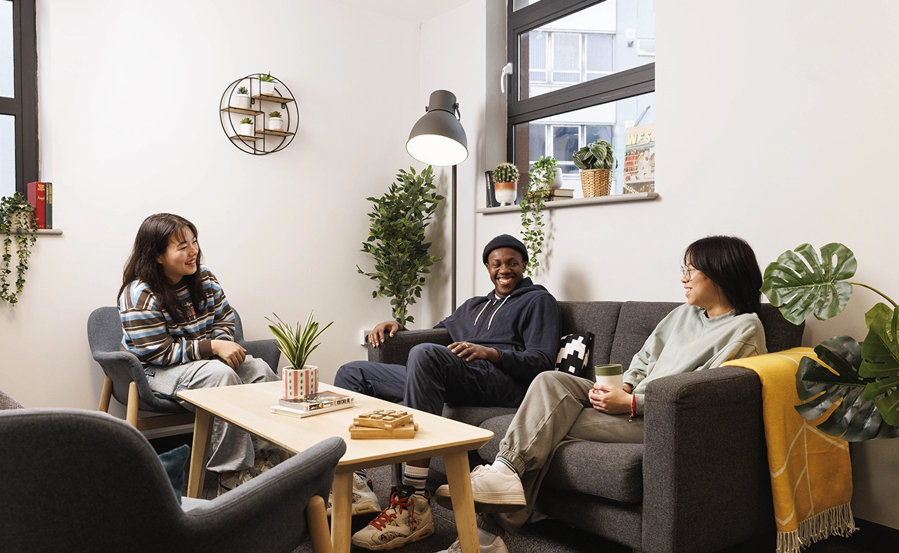 Students in the common room