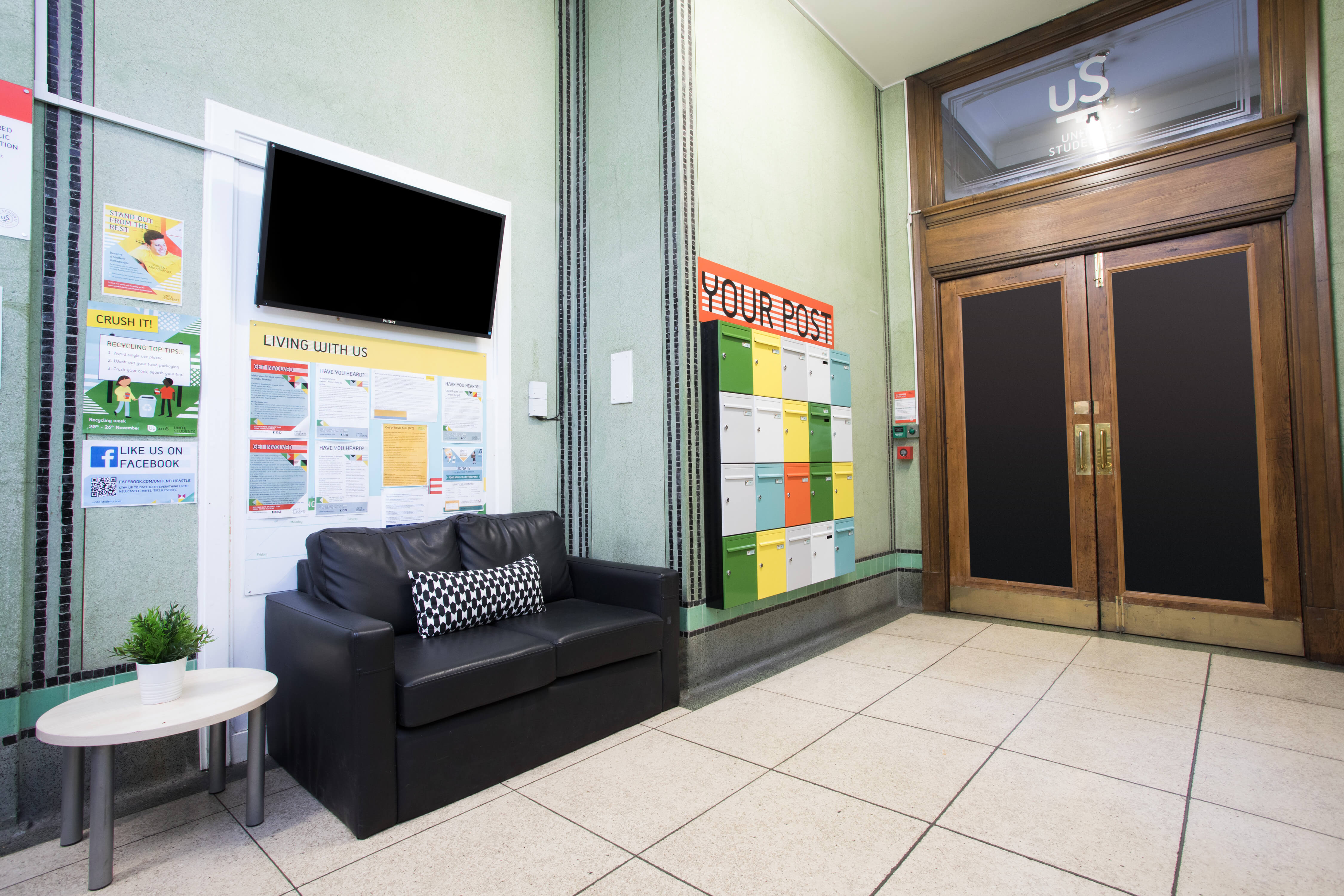 Reception area at Magnet Court