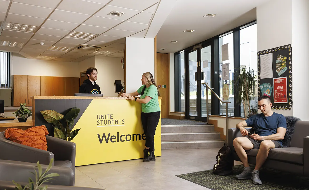 Reception area at Newcastle Wellington St Plaza