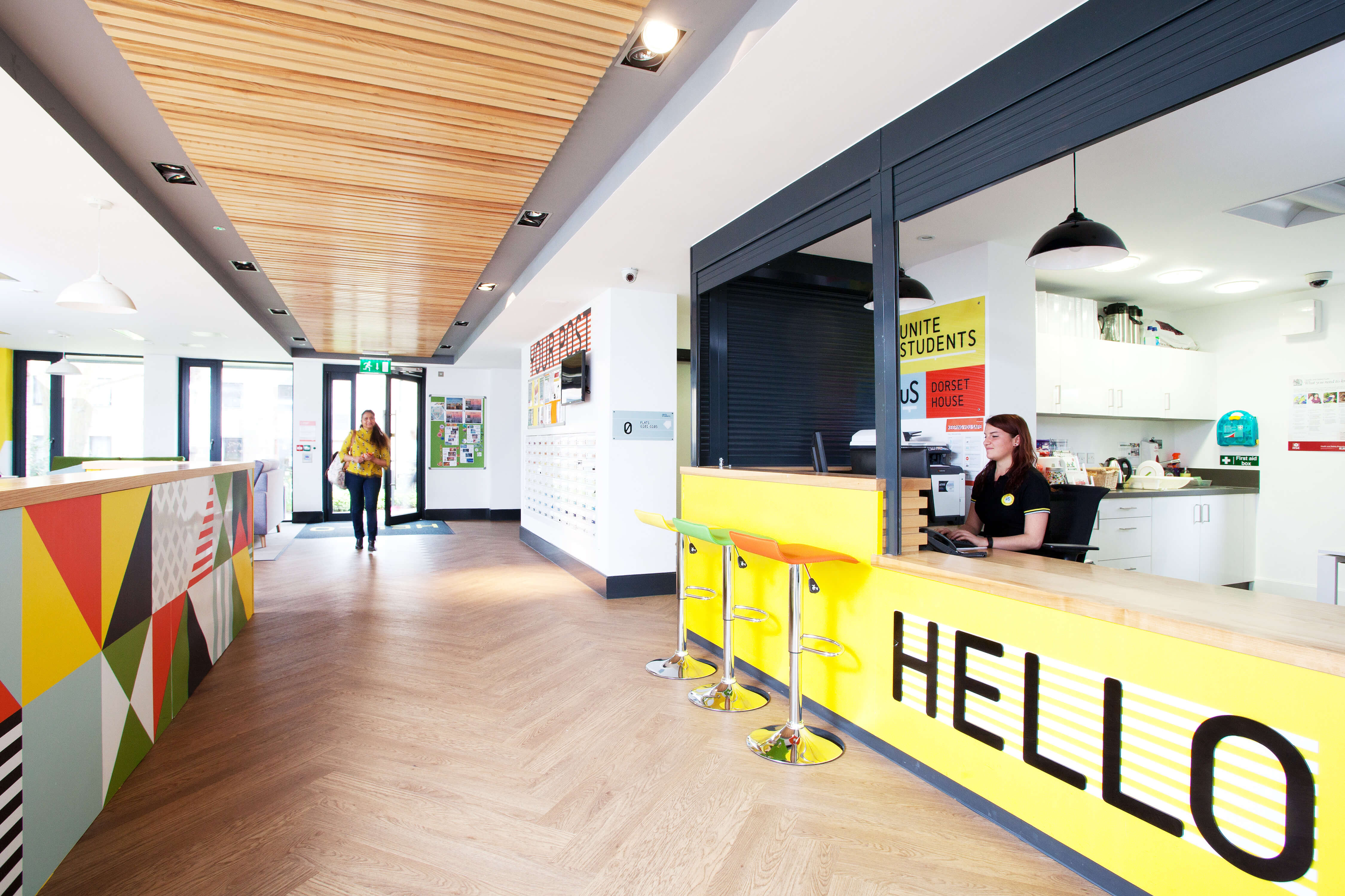 Reception area at Dorset House