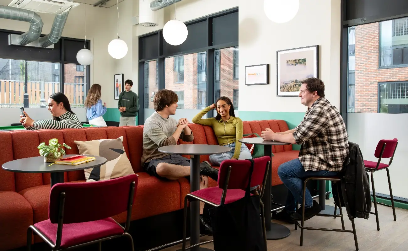 Students in the common room