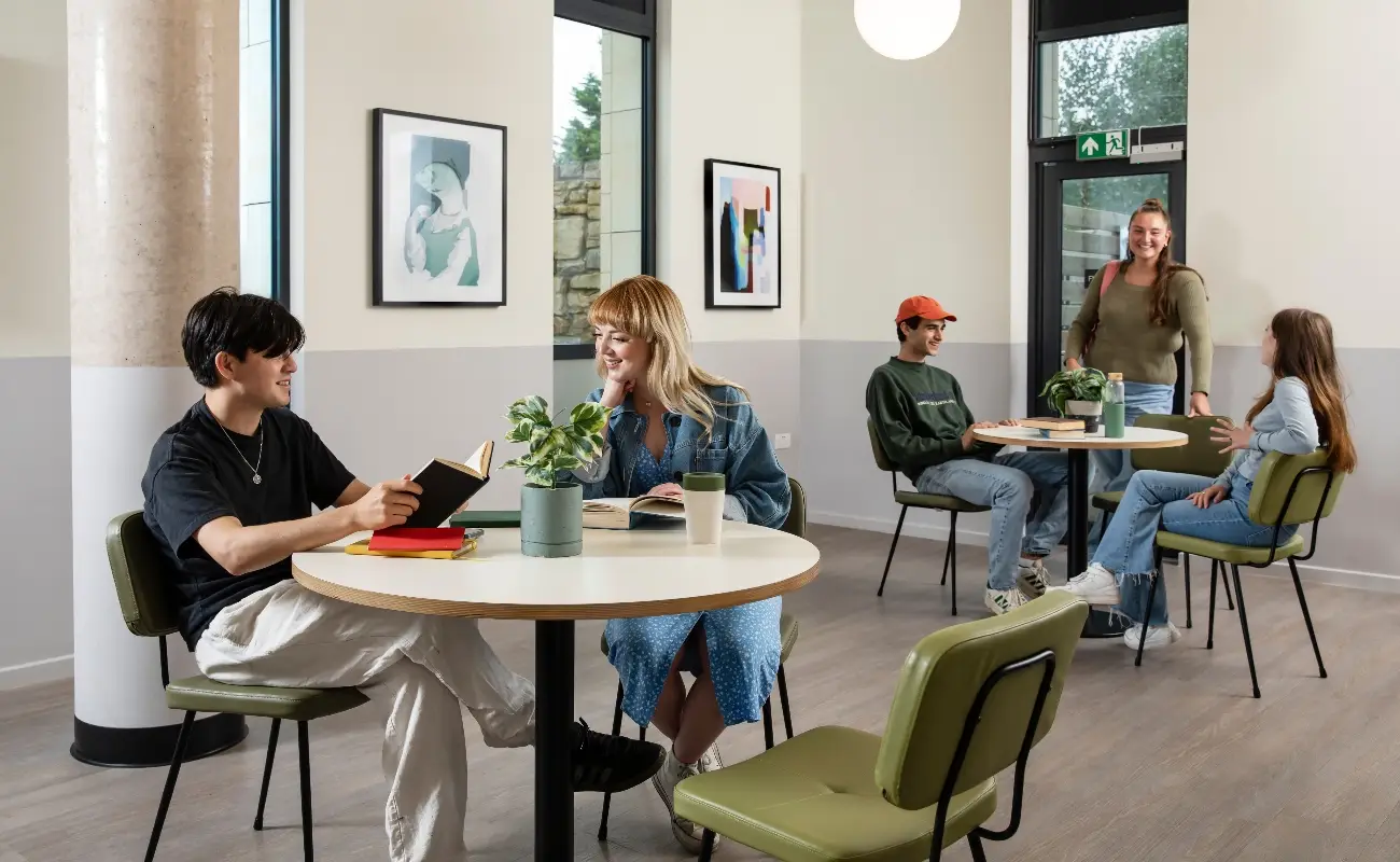 Students in the study area