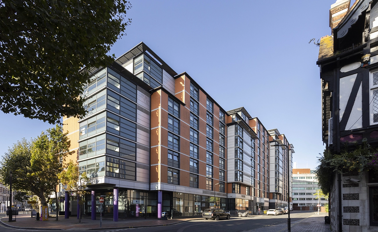 Exterior of Rosalind Franklin Hall building