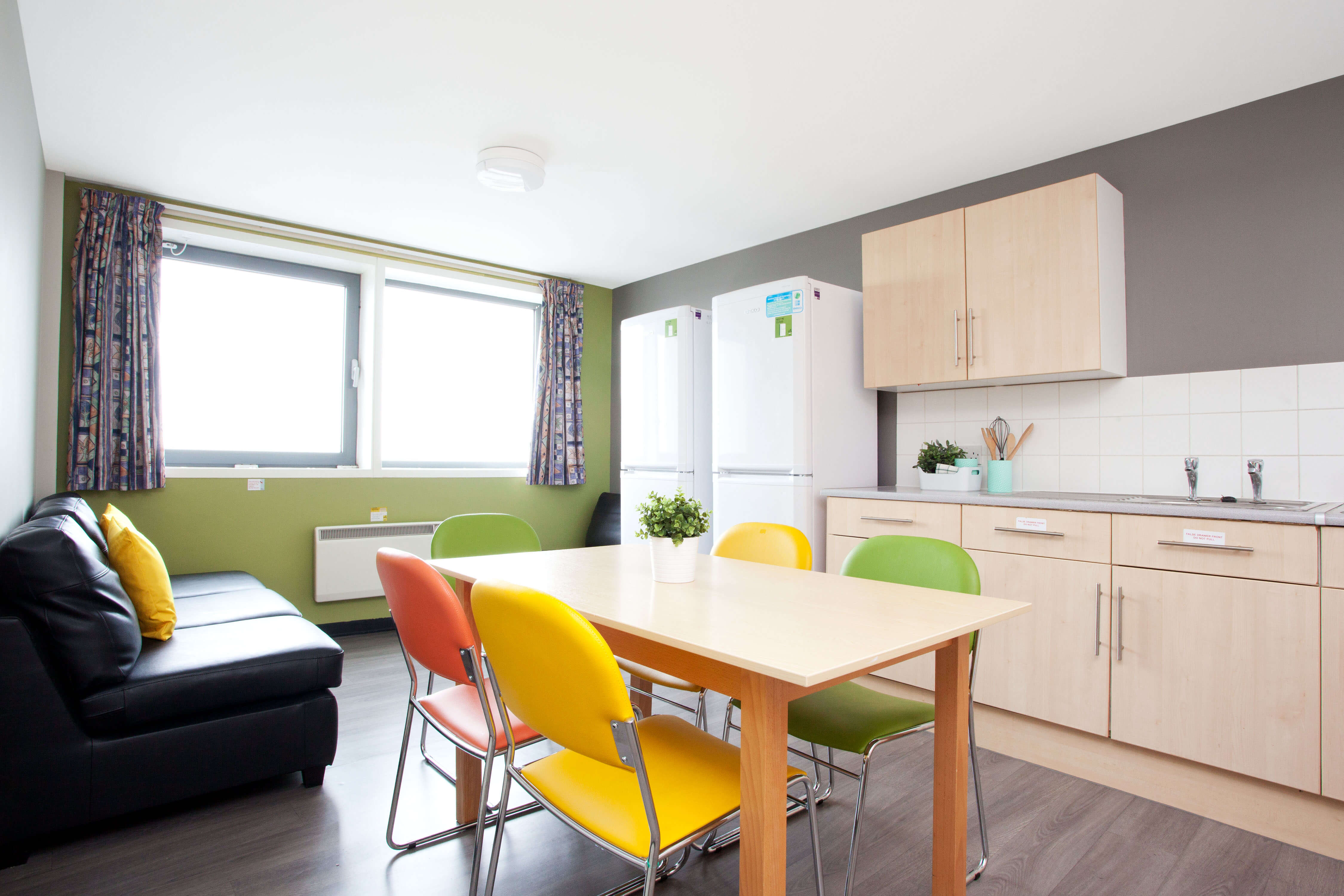 Shared kitchen area at Trafalgar Hall