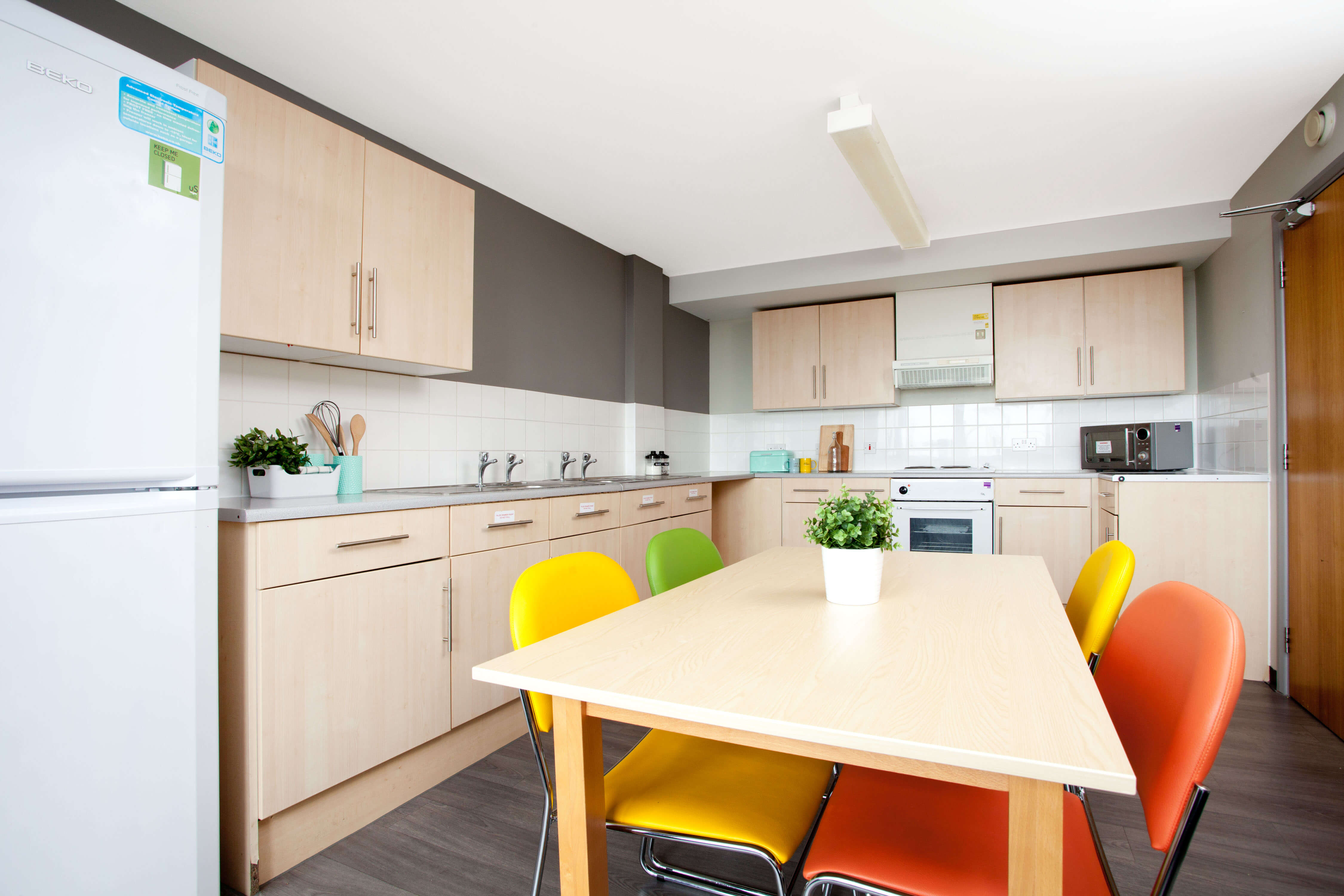 Shared kitchen area at Trafalgar Hall