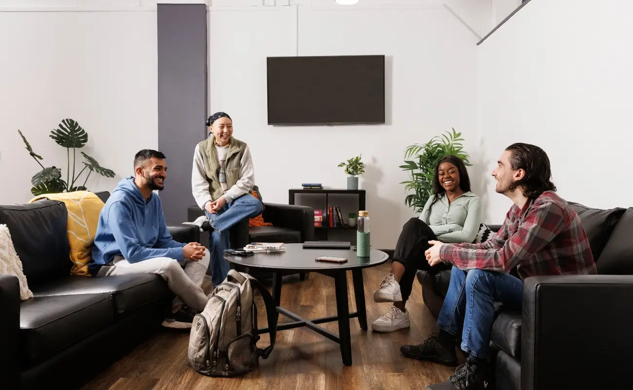 Students in the common room