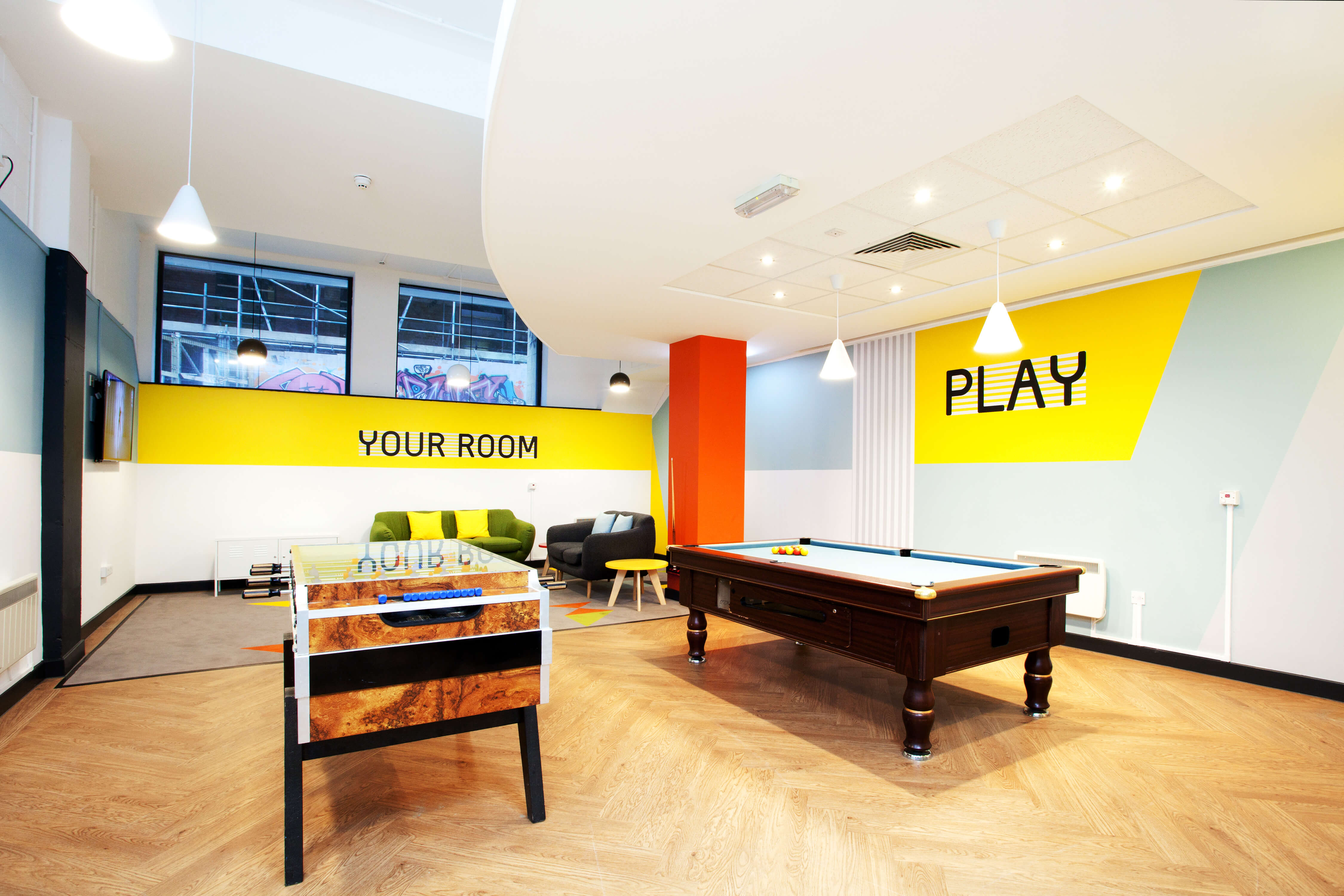 Common room at Exchange Works
