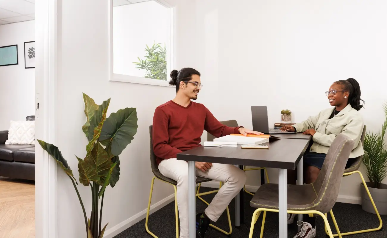 Students in the study area