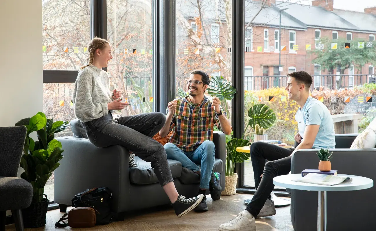 Students in the common room