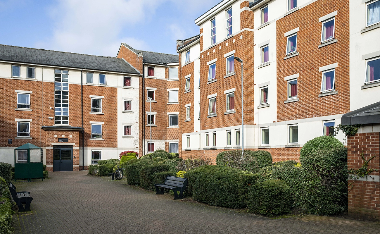 Courtyard area of Westhill Hall